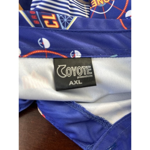 Brooklyn Cyclones Coyote Productions Button Down Shirt XL Camp Coney Island - Picture 5 of 8